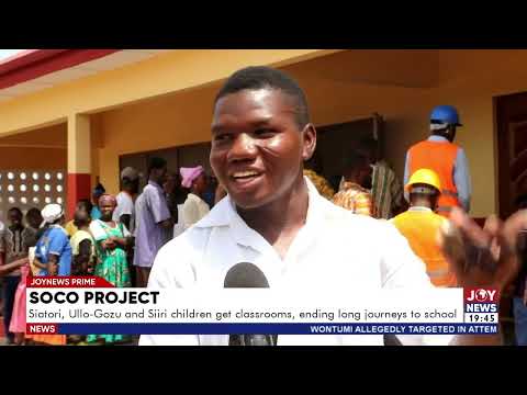 SOCO projects: Siatori, Ullo-Gozu and Siiri children get classrooms, ending long journeys to school.
