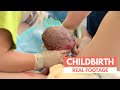 Natural Delivery Real Footage