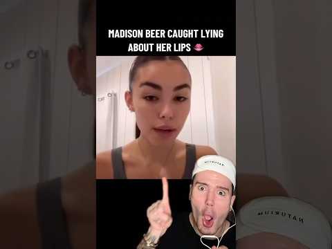MADISON BEER CAUGHT LYING ABOUT HER LIPS!😱 (follow for more!💗) #beautytips #beauty #lipstick #lips