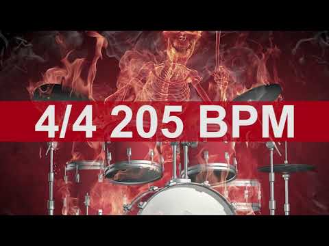 🔴 205 BPM Heavy Drums Metronome
