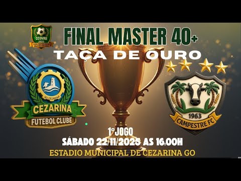 AO VIVO |  FINAL MASTER LIGA VALE RIO DOS BOIS | CEZARINA X CAMPESTRE | ESTÁDIO MARCELO PACHECO DIAS