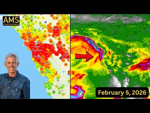 California Storm Series Incoming | Huge Surf, Sierra Snow, Bay Area Air Quality Issues