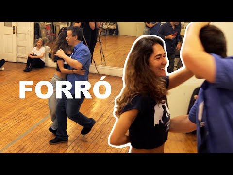 Introduction to Forró Roots Style - Forro dance demonstration by Milena Morais & Rafael