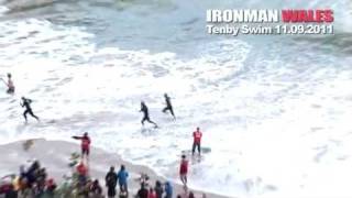 preview picture of video 'Ironman Wales 3.8K Tenby Swim - THE BEST BITS * * *'