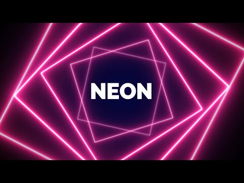 Neon Motion Background Video For Edits | Neon Lights Modern Animated Loop Background - Free Footage