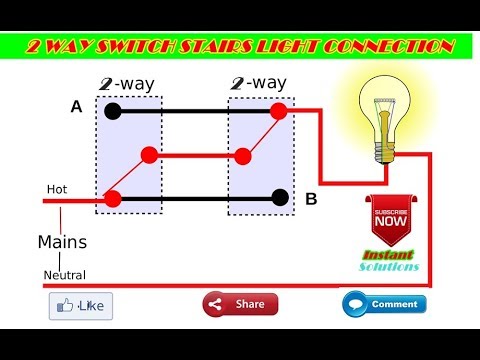 Staircase Wiring ! Two Way Switch Connection ! Hindi Urdu Tutorial By Umang Rajput Video