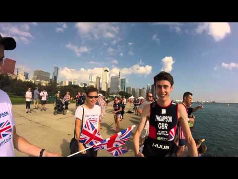 Lee at the Triathlon World Championships, Chicago 2015