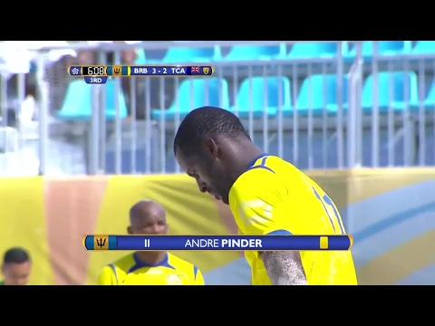 YELLOW CARD Barbados, Andre PINDER No. 11