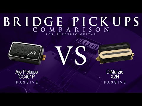 Ajo CC401P vs DiMarzio X2N - Passive Bridge Guitar Pickup Comparison Tone Demo