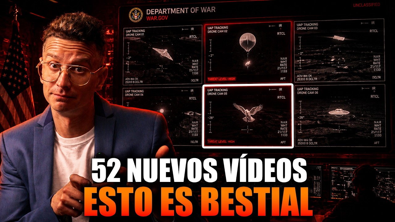 52 NUEVOS VÍDEOS EN DESCLASIFICACIÓN OVNIs "CUIDADO CON LOS PÁJAROS Y DRONES"