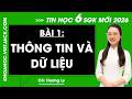 Bài 1. Thông tin và dữ liệu