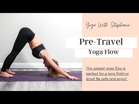Pre Travel Yoga Flow | 12-Minute Quick Yoga Flow | Yoga with Stephanie