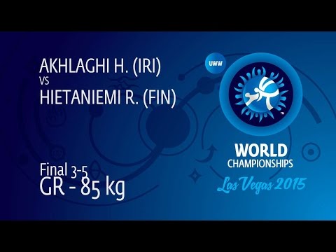 BRONZE GR - 85 kg: H. AKHLAGHI (IRI) df. R. HIETANIEMI (FIN), 5-1