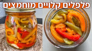 פלפלים קלויים מוחמצים - גמבות קלויות מוחמצות - סלט לשבת | ירקות מוחמצים פרק 8