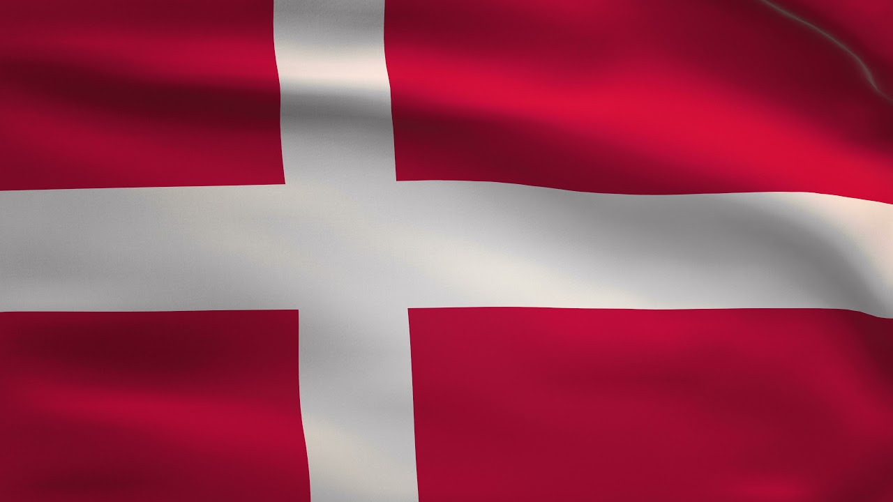 Denmark Country Flag Animation | 4k | Flags of the World
