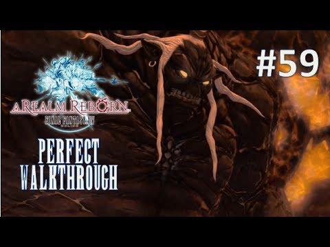 Final Fantasy XIV A Realm Reborn Perfect Walkthrough Part 59 - The Navel Primal Titan BOSS Fight