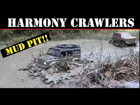 Mud Pit Madness/Onboard Film! Group Scale RC Adventure - Harmony Crawlers - 1/10 Scale