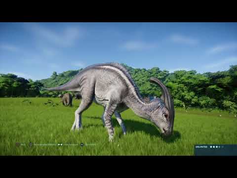 Jurassic World Evolution Ps4 Parasaurolophus Gameplay 1080p