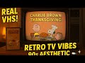 A Charlie Brown Thanksgiving FULL MOVIE On Vintage VHS Old TV Aesthetic