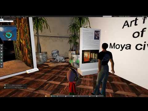 Art installation by Patrick  Moya -  Art Museum on EduNation. Virtual world for education