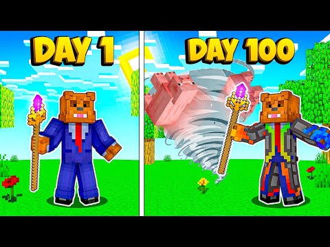I Survived 100 Days In Minecraft Wizardry