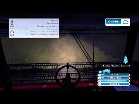 Farming Simulator 2013 Xbox 360 Lets Play ep.13 plant harvest mow