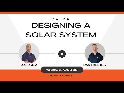 Designing a Solar System Full Live Training 2023 - YouTube