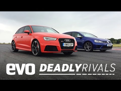 Audi RS3 v Volkswagen Golf R | evo DEADLY RIVALS