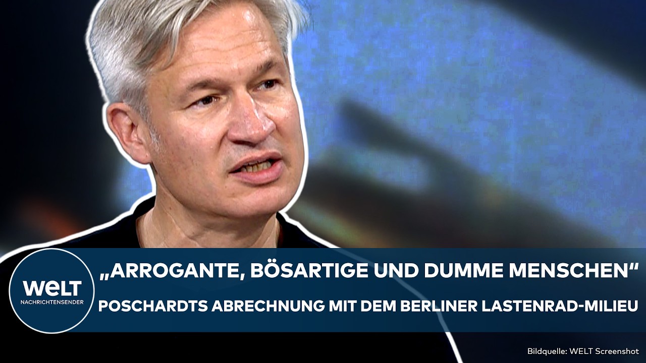 BERLIN: "Arrogante, bösartige und dumme Menschen" Ulf Poschardt zerstört das linke Lastenrad-Milieu