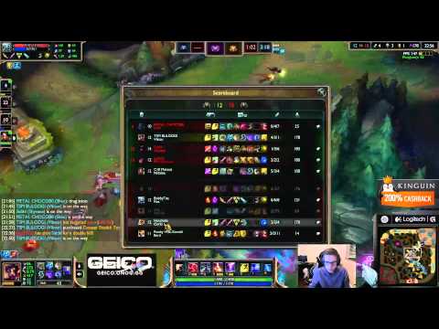 Bjergsen duo Meteos - Viktor vs Ahri Mid - League of Legends