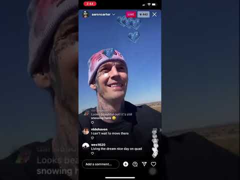 Aaron’s doing a “60 day challenge” not to be negative - IG Live - Wed 23 March 2022