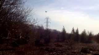 preview picture of video 'Helicopter trimming trees along powerlines in Millstone New Jersey'