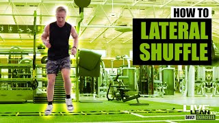 Agility Ladder Lateral Shuffle Drill