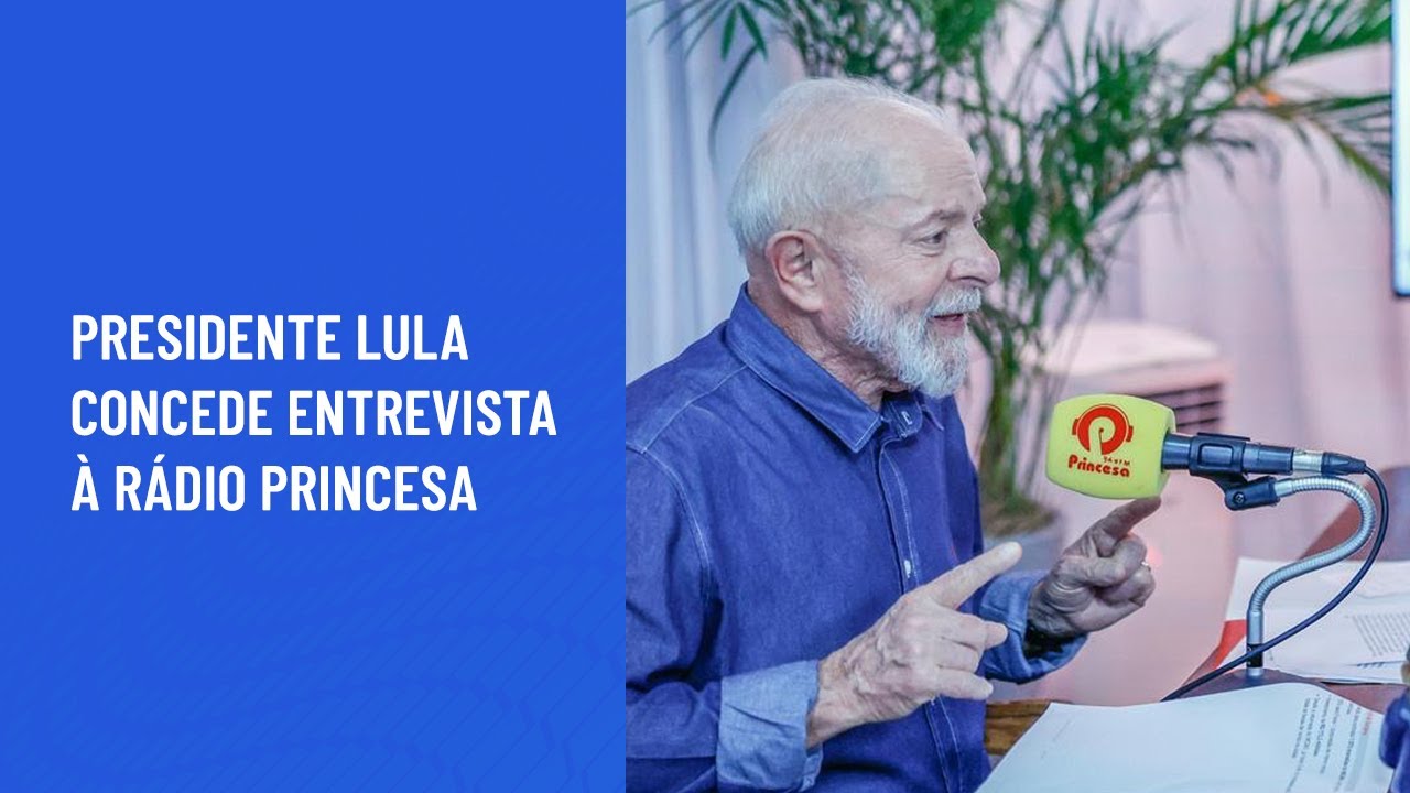 Presidente Lula concede entrevista à Rádio Princesa