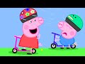 George Pig Learns To Ride The Scooter Family Kids Cartoon