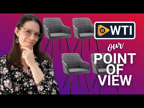 CLIPOP Faux Leather Dining Chair Sets - WTI product video review