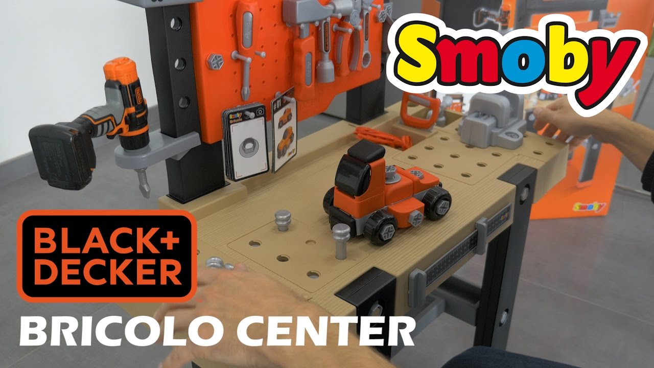 Watch video Smoby Bricolo Center Black + Decker - Démo du jouet / établi Now Smoby Bricolo Center Black + Decker - Démo du jouet / établi