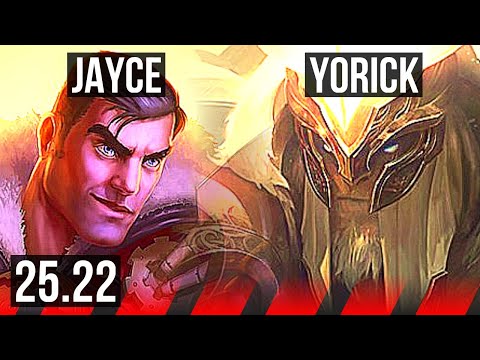 JAYCE vs YORICK (TOP) | 8/1/7, Godlike | KR Diamond | 25.22
