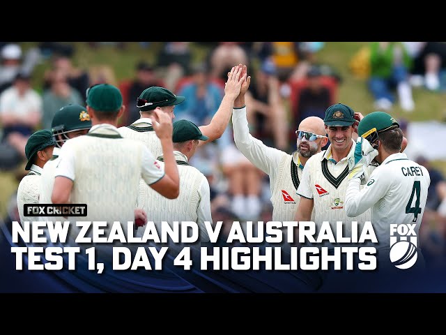 New Zealand v Australia – First Test, Day 4 Full Match Highlights I 03/03/24 I Fox Cricket