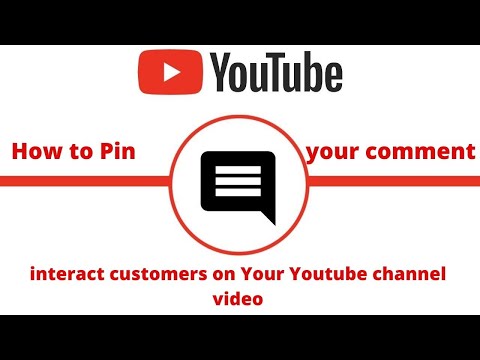 How to Pin your comment and interact customers on Your Youtube channel video
