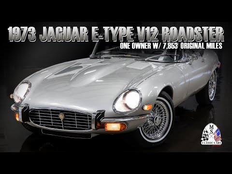One Owner 7k Original Mile 1973 Jaguar E-Type V12 Roadster
