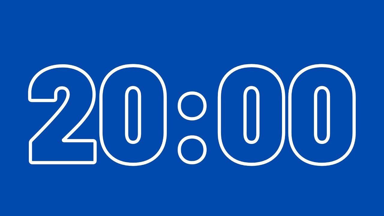 20 Minute Timer l Blue