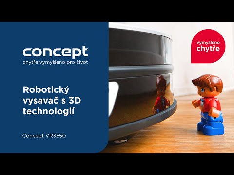 Robotický vysavač s 3D technologií a extra sacím výkonem Concept VR3550