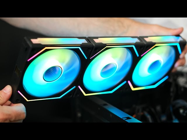Vídeo relacionado con Lian Li UNI SL120 INF Ventiladores RGB Direccionables de 120mm con Controlador - Negro, Pack Triple