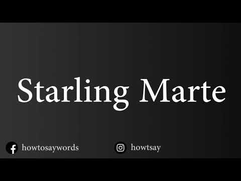How To Pronounce Starling Marte