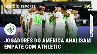 JOGADORES DO AMÉRICA FALAM SOBRE EMPATE COM ATHLETIC E PROJETAM PRÓXIMOS JOGOS PELA SÉRIE B