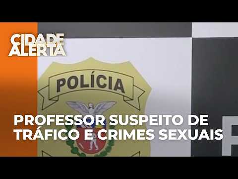 Professor é preso após suspeitas de abuso sexual de menores e tráfico de drogas, no PR