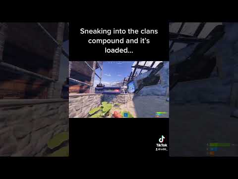Sneaking into a clans compound.. #rustconsole #shorts