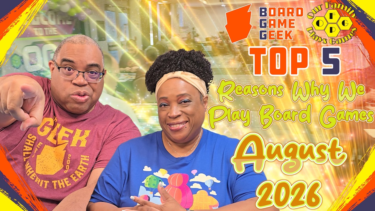 Top 5 for August 2026 - Top 5's w/ Our Family Plays Games