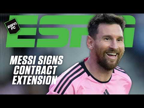 🚨 Lionel Messi signs extension with Inter Miami through 2028 🚨 | ESPN FC